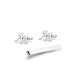 Handcrafted 925 Silver Personalized Initial Cufflinks Tie Bar Set